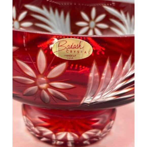 Badash Hand Cut Crystal Footed Bowl
5”H x 8”D W/Tag - Picture 3 of 7